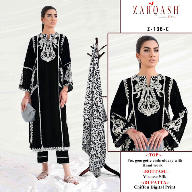 Zarqash Z 136 Pakistani Suit Catalog